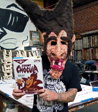 Count Chocula Paper Mache Mask