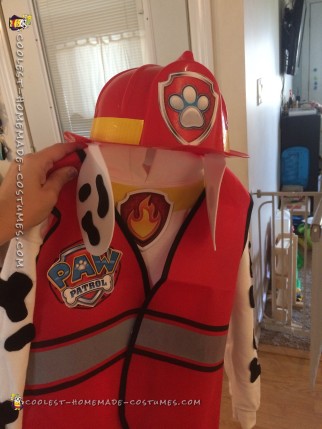 DIY Paw Patrol Toddler Costume