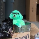 Doggie Doubles as Oscar the Grouch Costume