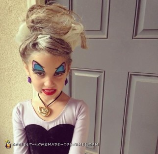 Fantastic Homemade Child Villain Costume - Ursula