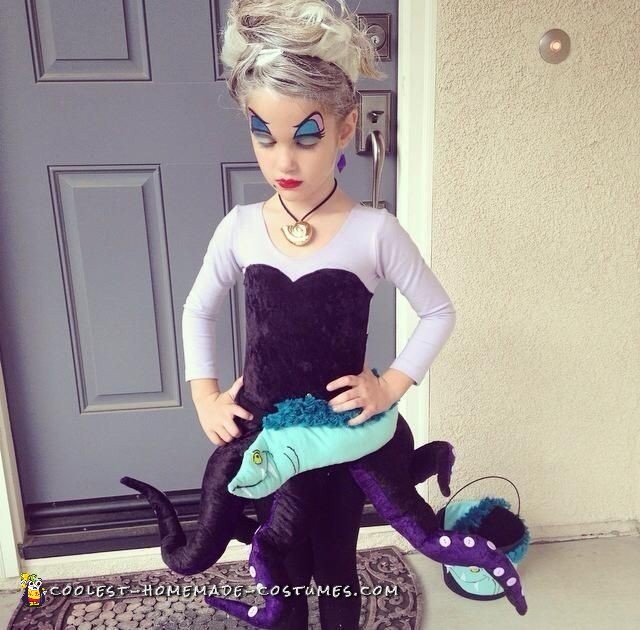 Fantastic Homemade Child Villain Costume - Ursula