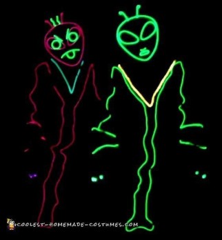 Fantastic Alien Glow in the Dark Costumes