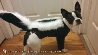 Handmade Flower the Skunk from Bambi Dog Costume