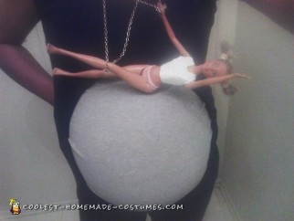 Homemade Miley Cyrus Wrecking Ball Pregnancy Costume