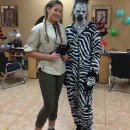 Jungle Love Couple Costume: Zebra and Safari Tour Guide