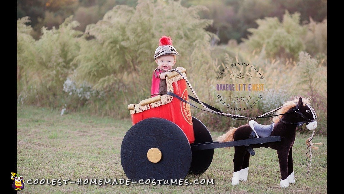 Little Roman Soldier and Chariot Costume