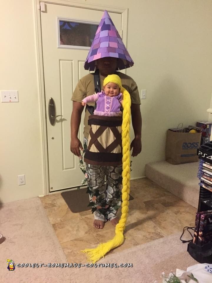 Cutest Ever Rapunzel Costume for Baby and Dad