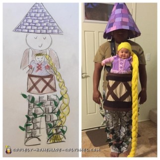 Cutest Ever Rapunzel Costume for Baby and Dad