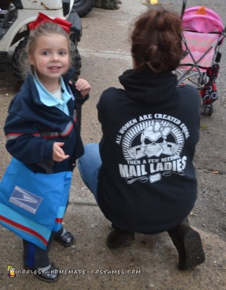 Cool Mail Carrier and Postage Stamp Couple Costume