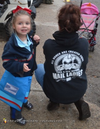 Cool Mail Carrier and Postage Stamp Couple Costume