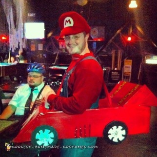 Mario Cart and Princess Peach Couple Costume