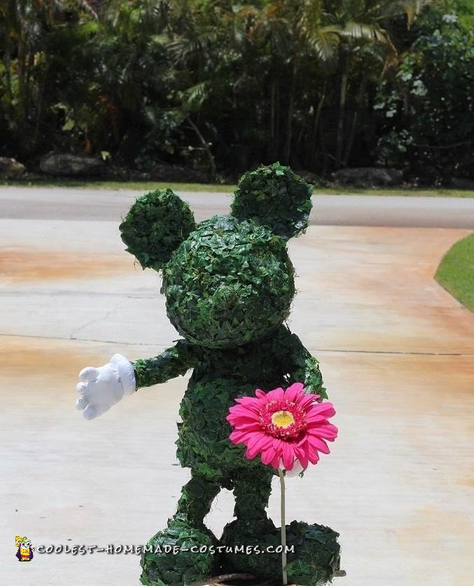 Incredible Topiary Mickey Mouse Costume