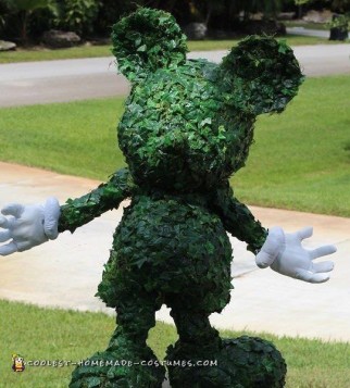 Incredible Topiary Mickey Mouse Costume