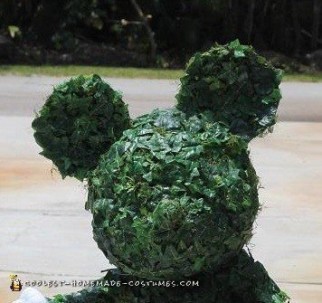 Incredible Topiary Mickey Mouse Costume