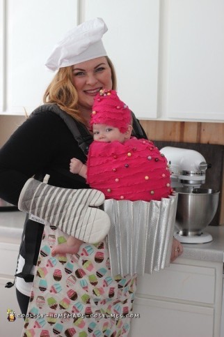 Mommy and Me Babywearing Costume: The Baker and her Cupcake