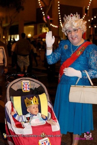 Funny Queen Elizabeth Costume