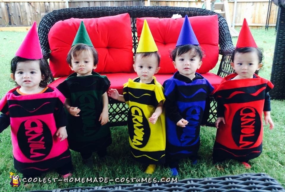 Quintuplets Crayola Crayon Costumes!