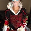 Red Queen of Hearts Costume from 100% Recycled/Thrift Shop Finds