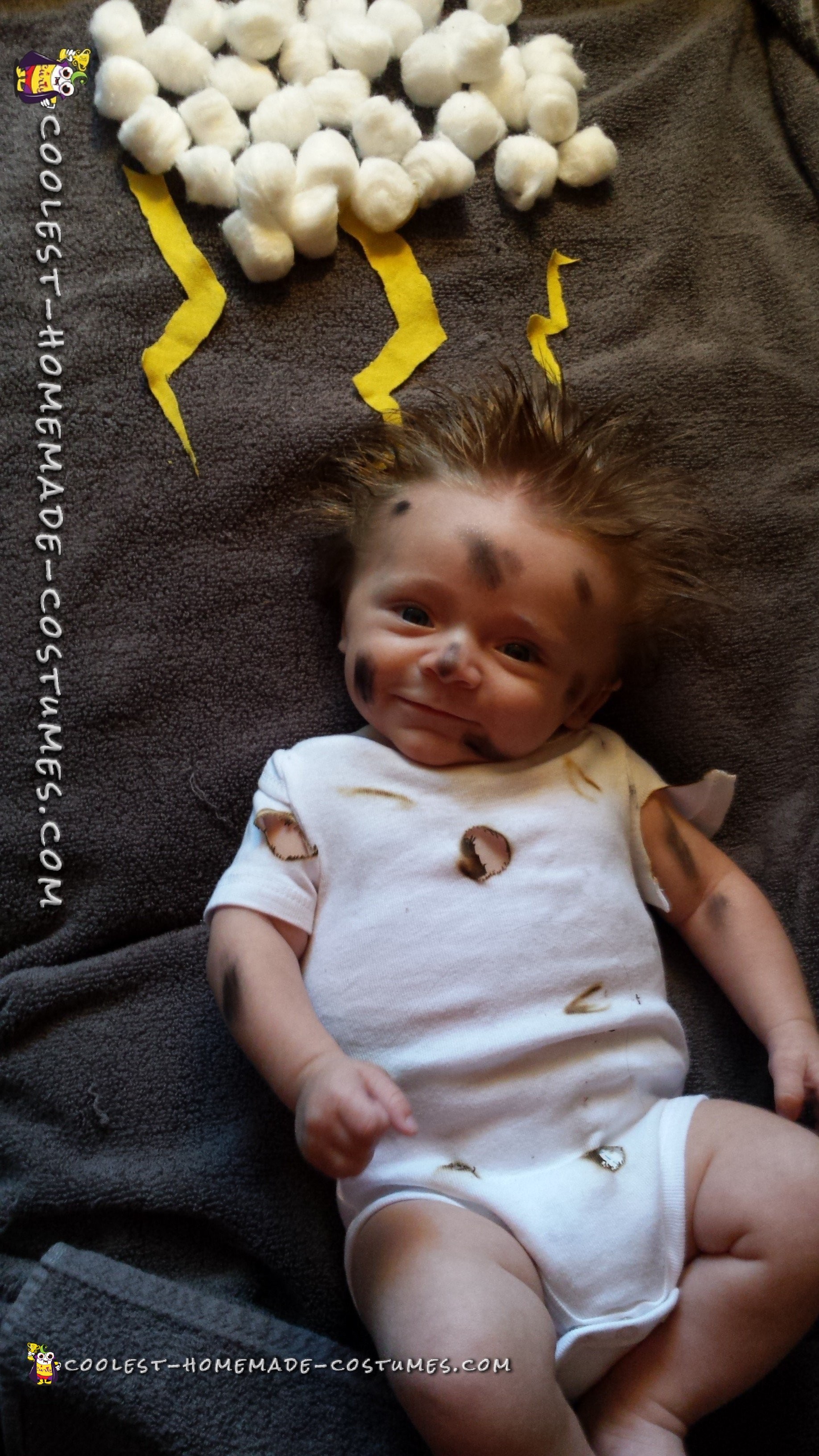 Cutest Ever Struck By Lightning Baby Costume