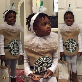 Sweet Caramel Frappuccino Cup Costume