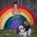 Girl and Dog Costume - Rainbow and Pot of Gold