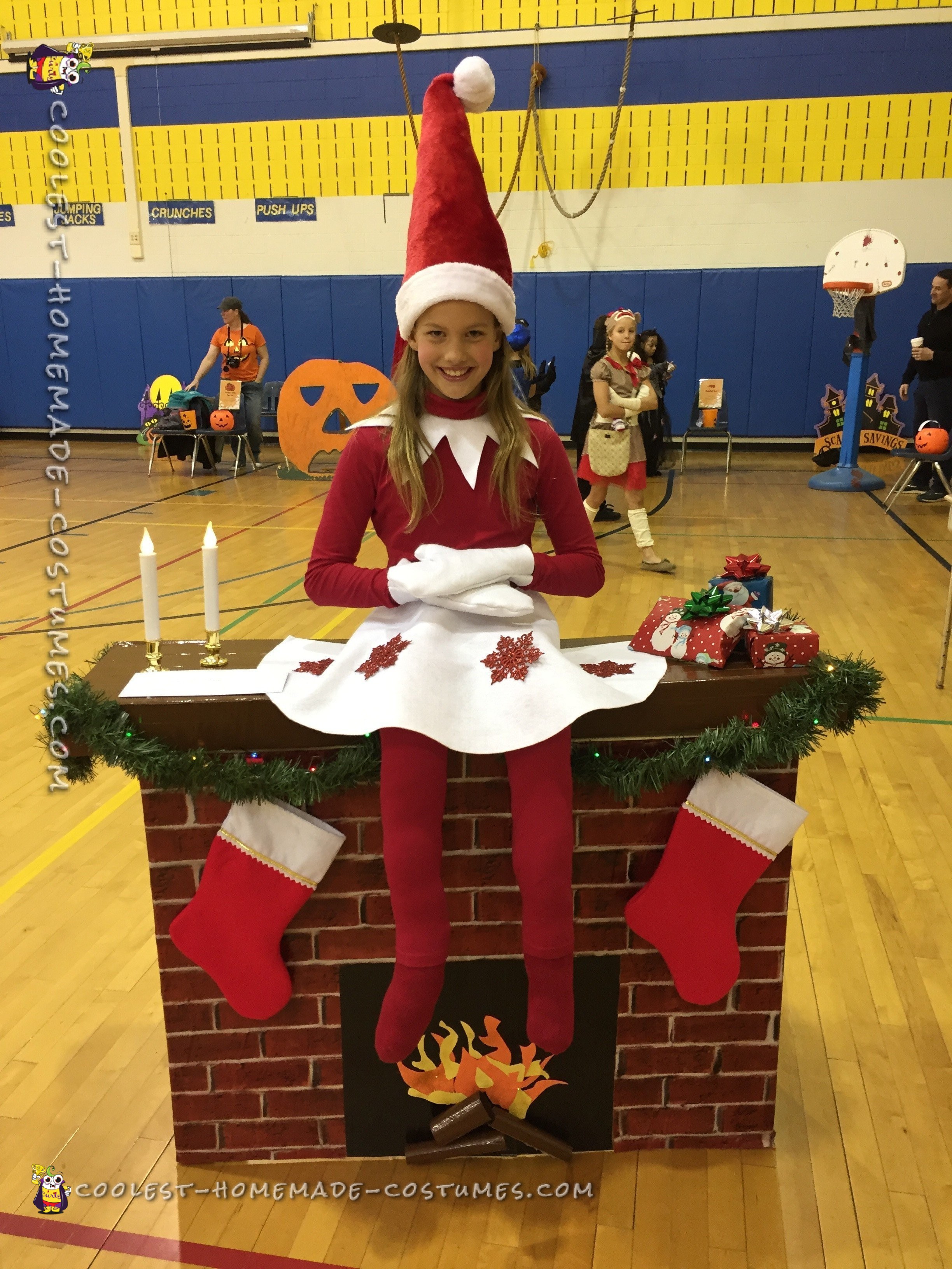 Elf on a Shelf DIY Illusion Costume