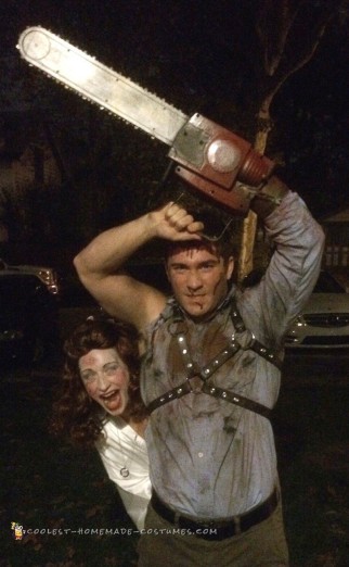 Ash and Linda Costumes from the Evil Dead