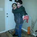 Torn Gut Hanging Zombie Illusion Costume