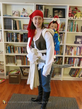 Babywearing Pirate and Parrot Costume