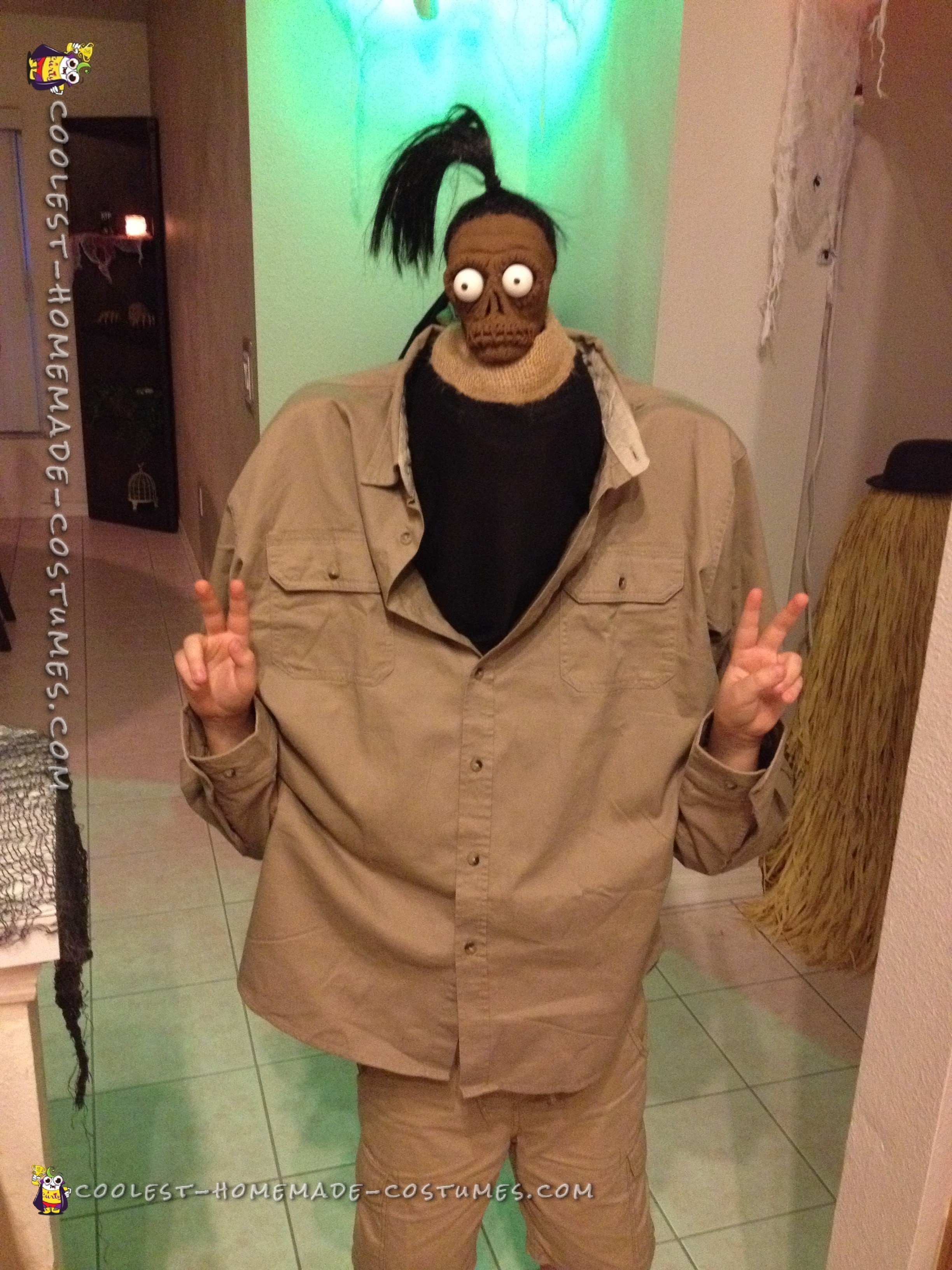 Beetlejuice Shrunken Head Man Costume