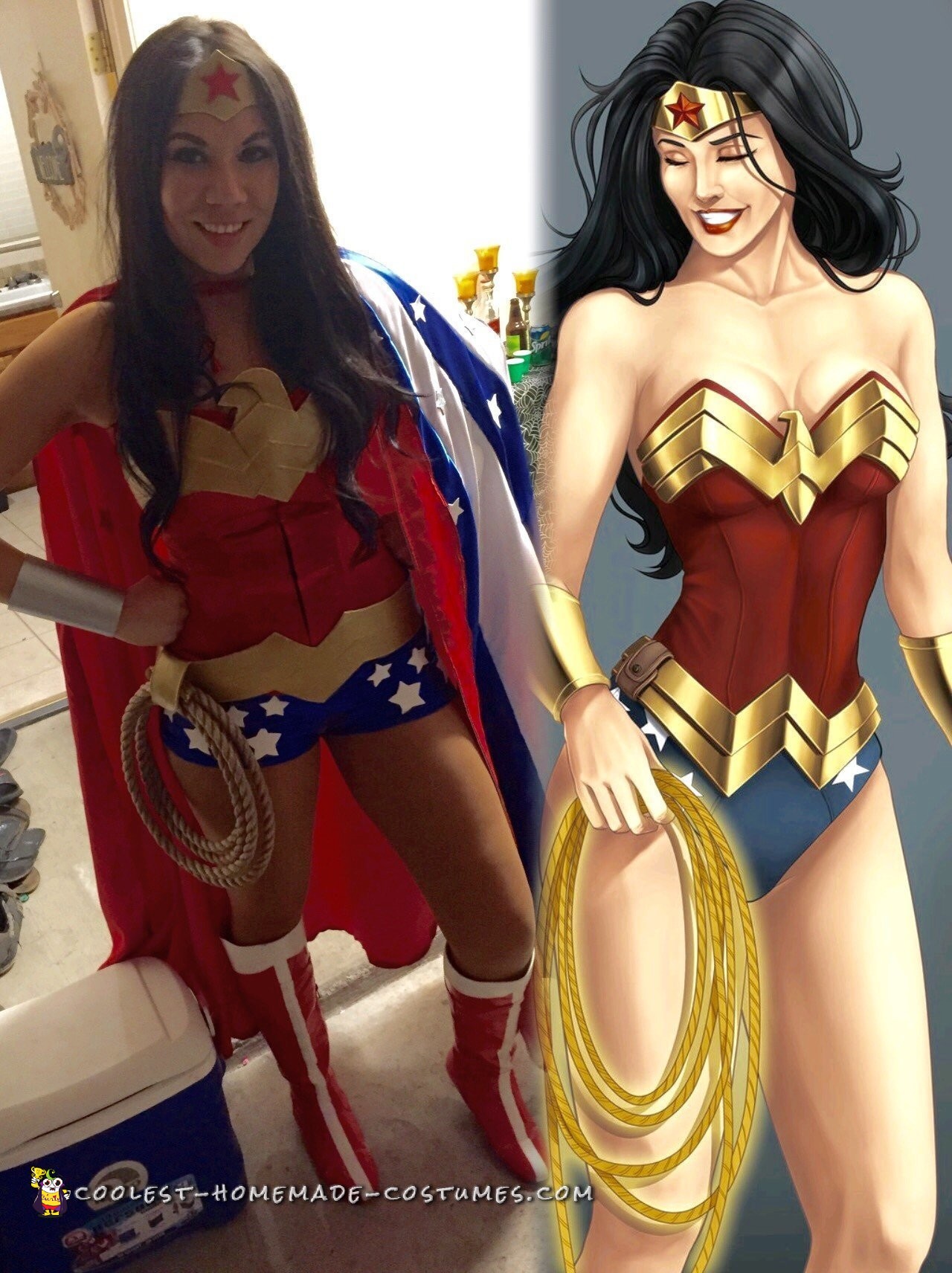 Best Ever Homemade Wonder Woman Costume