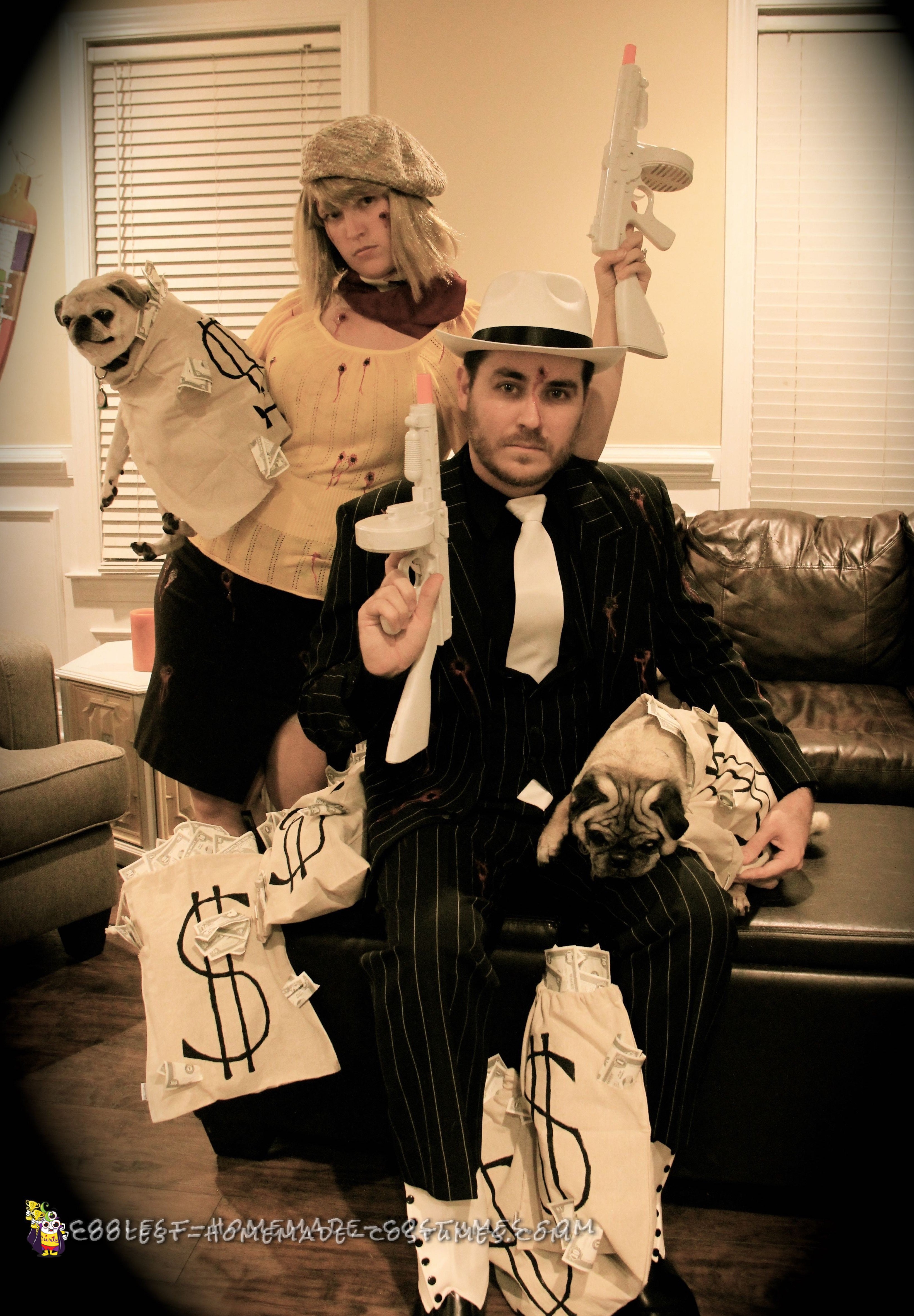 Bonnie and Clyde Couple Costume: The Final Showdown