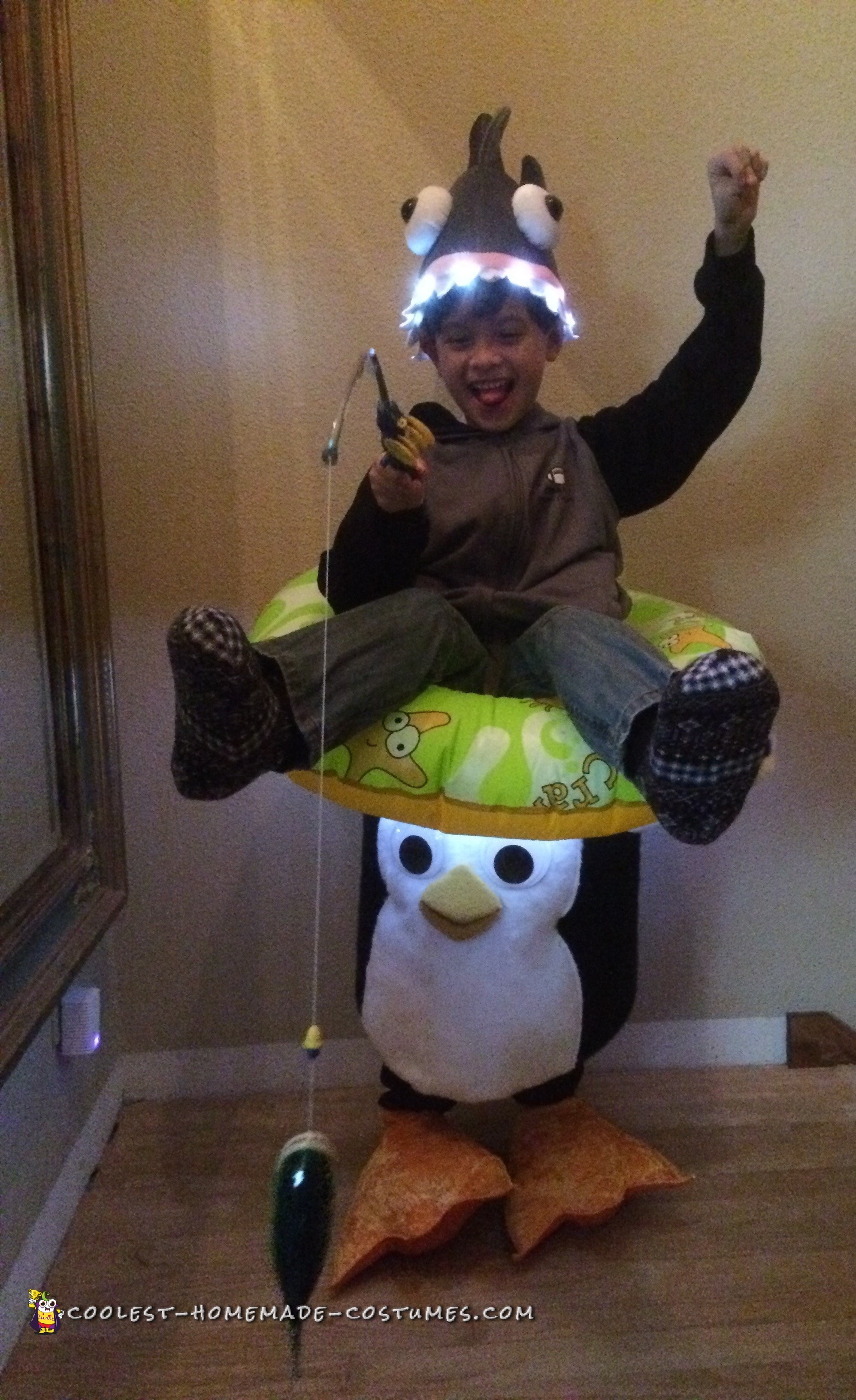 Boy On a Penguin Ride Illusion Costume