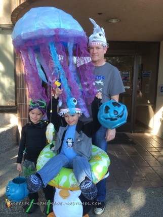 Boy On a Penguin Ride Illusion Costume