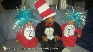 Thing 1 and 2 and Cat in the Hat Costumes