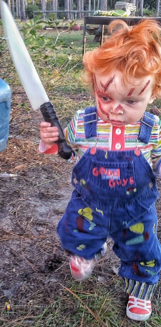 Chucky doll kid sales costume