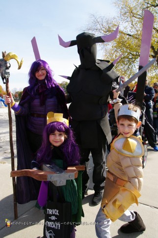 Clash of the Clans Family Homemade Costumes