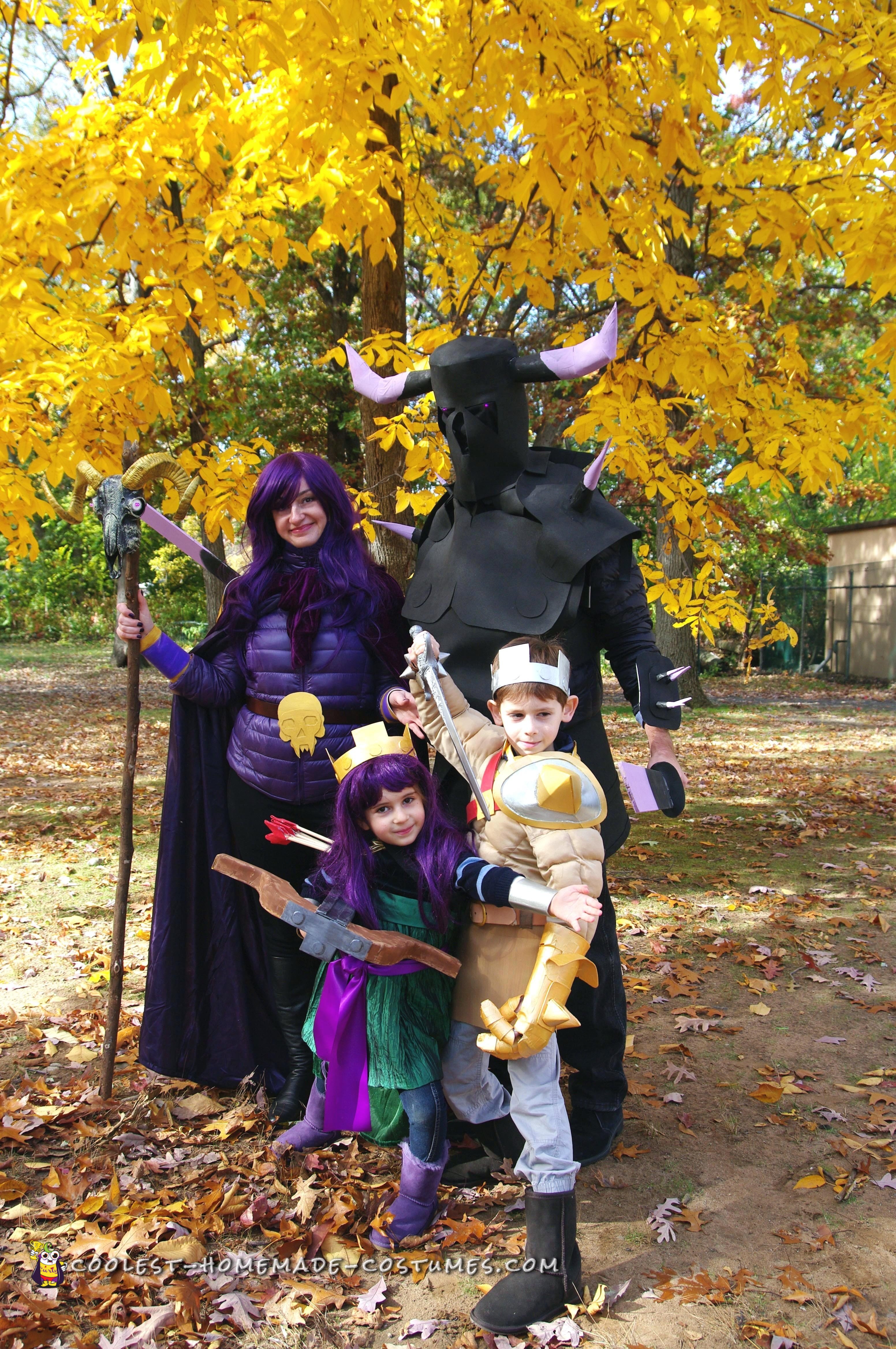 Clash of the Clans Family Homemade Costumes