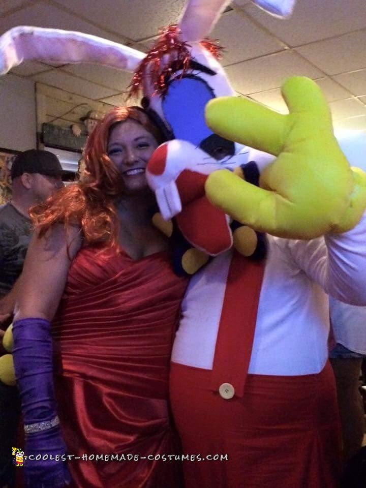 Crazy Roger and Jessica Rabbit Couple Costume