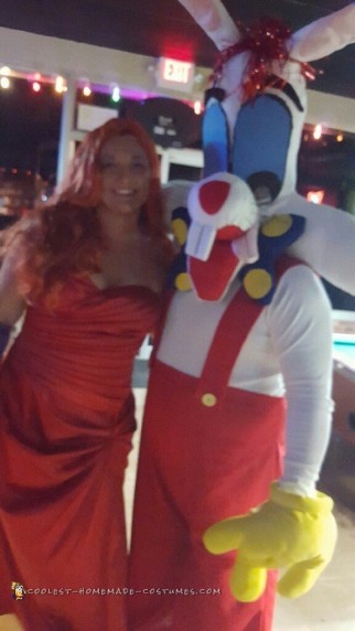 Crazy Roger and Jessica Rabbit Couple Costume