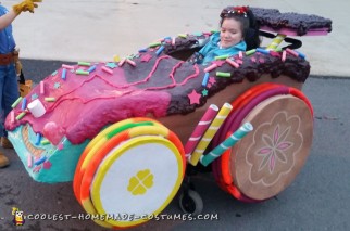 Wreck-It Ralph Family Costume with Sugar Racer Wheelchair Costume