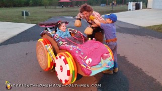 Wreck-It Ralph Family Costume with Sugar Racer Wheelchair Costume