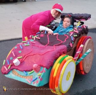 Wreck-It Ralph Family Costume with Sugar Racer Wheelchair Costume