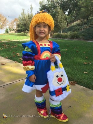 Cutest Ever Homemade Rainbow Brite Costume