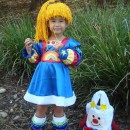 Cutest Ever Homemade Rainbow Brite Costume