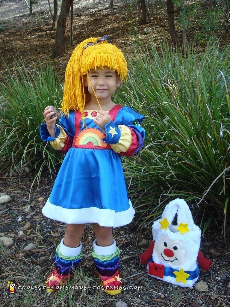 Cutest Ever Homemade Rainbow Brite Costume