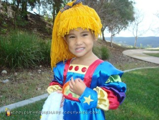 Cutest Ever Homemade Rainbow Brite Costume