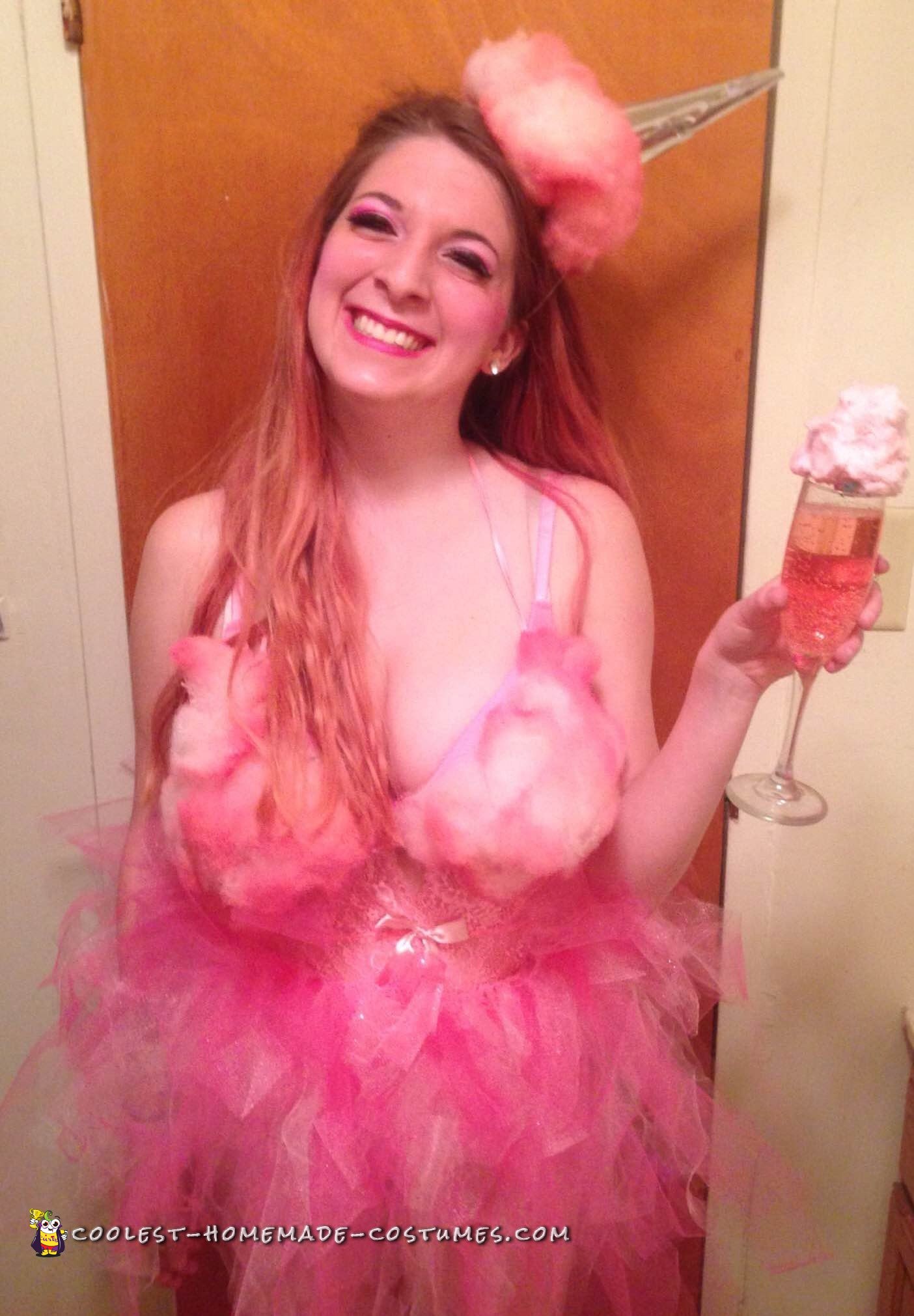 DIY Pink Cotton Candy Costume
