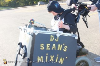 Coolest DJ Wheelchair Costume