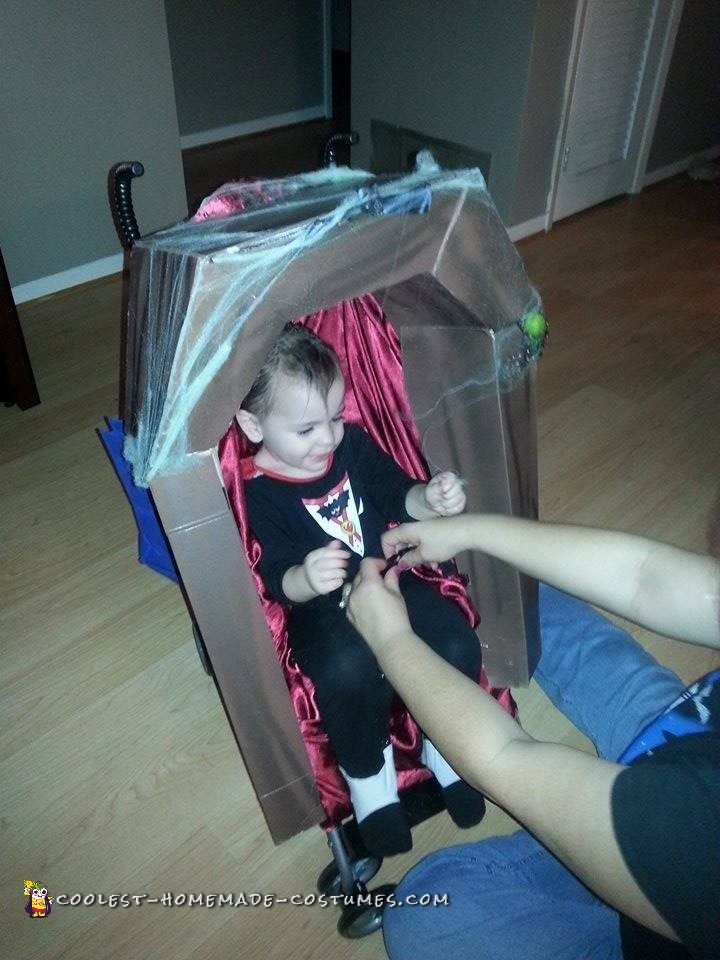 Coffin Stroller and Shark Stroller for Halloween